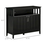 HOMCOM Sideboard Buffet Server Table with 2 Doors, Kitchen Storage Cabinet with Adjustable Shelves for Kitchen and Dining Room