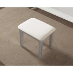 Roundhill Furniture Moniys Wood Moniya Makeup Vanity Table and Stool Set