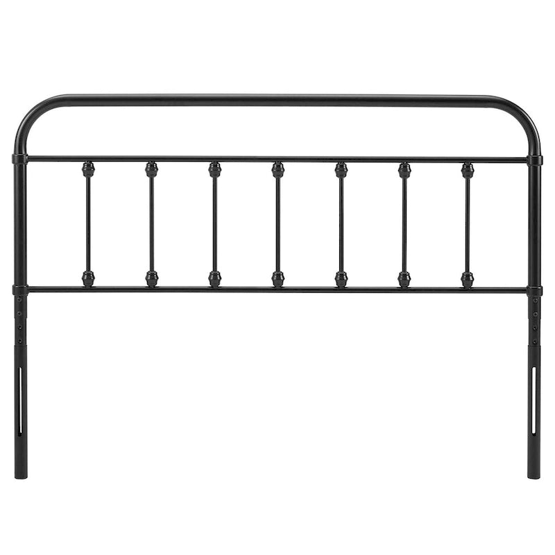 Ellen Classic Queen Size Black Metal Headboard