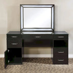 Furniture of America Zehr Contemporary Solid Wood 6-Drawer 3-Piece Makeup Vanity Set