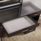 Furniture of America Zehr Contemporary Solid Wood 6-Drawer 3-Piece Makeup Vanity Set