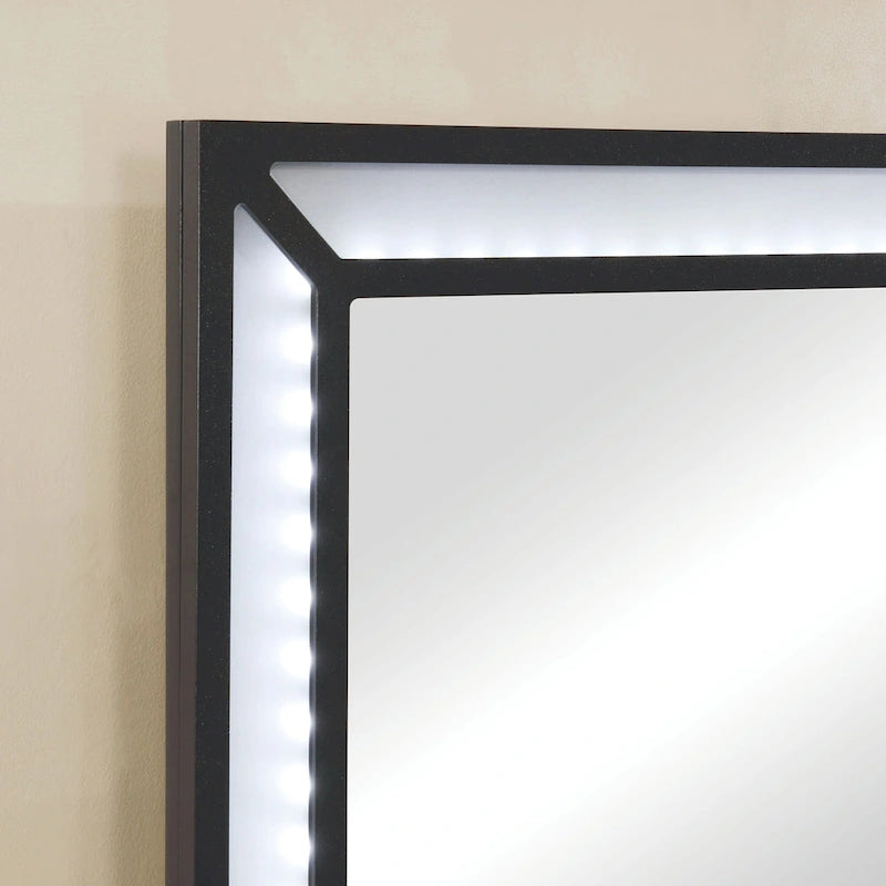 Furniture of America Zehr Contemporary Solid Wood 6-Drawer 3-Piece Makeup Vanity Set