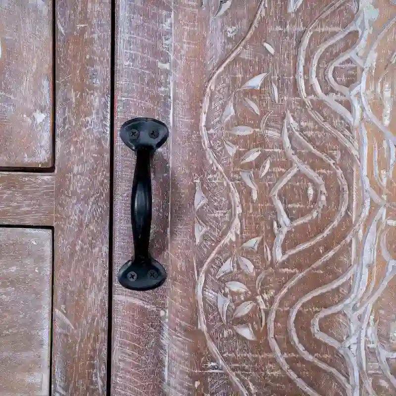 Maadze Solid Wood Freestanding Wardrobe Cabinet - N/A