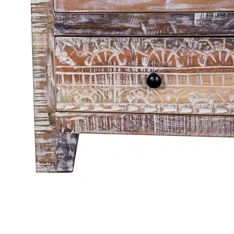 Maadze Solid Wood Freestanding Wardrobe Cabinet - N/A