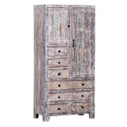 Maadze Solid Wood Freestanding Wardrobe Cabinet - N/A