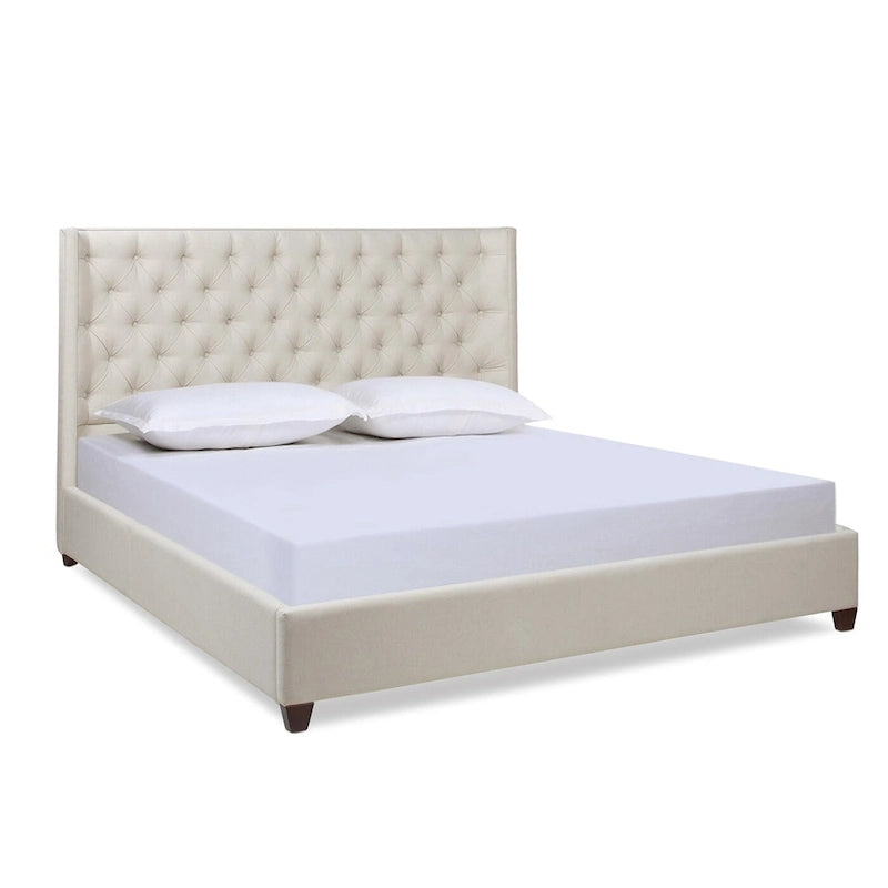 Manhattan Wingback Headboard King Platform Bed