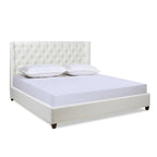 Manhattan Wingback Headboard King Platform Bed