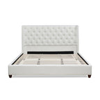Manhattan Wingback Headboard King Platform Bed