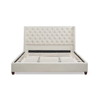 Manhattan Wingback Headboard King Platform Bed