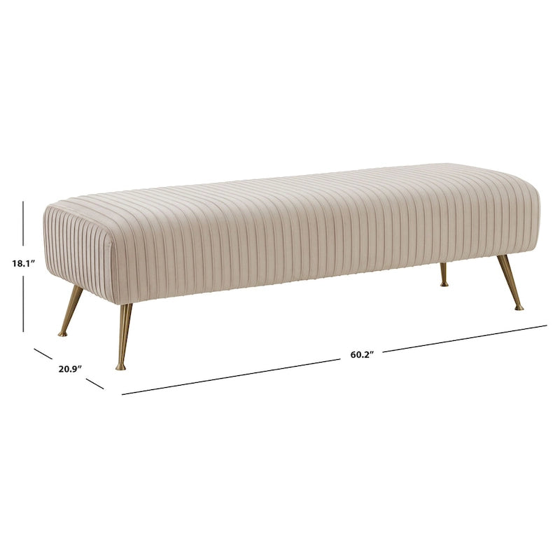 SAFAVIEH Couture Jeanmarie Bench - 60Wx21Dx18H