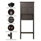 UTEX Bathroom Storage Over The Toilet, Bathroom Cabinet Organizer with Adjustable Shelves