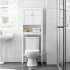 UTEX Bathroom Storage Over The Toilet, Bathroom Cabinet Organizer with Adjustable Shelves