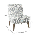 HomePop Modern Armless Dining Accent Chair