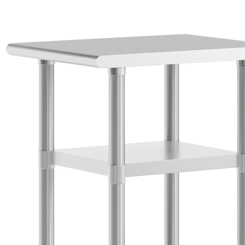 NSF Certified Commercial 18-Gauge Stainless Steel Work and Prep Table