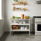 NSF Certified Commercial 18-Gauge Stainless Steel Work and Prep Table