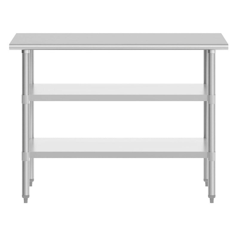 NSF Certified Commercial 18-Gauge Stainless Steel Work and Prep Table
