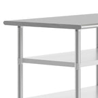 NSF Certified Commercial 18-Gauge Stainless Steel Work and Prep Table