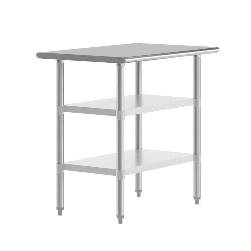 NSF Certified Commercial 18-Gauge Stainless Steel Work and Prep Table