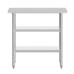 NSF Certified Commercial 18-Gauge Stainless Steel Work and Prep Table