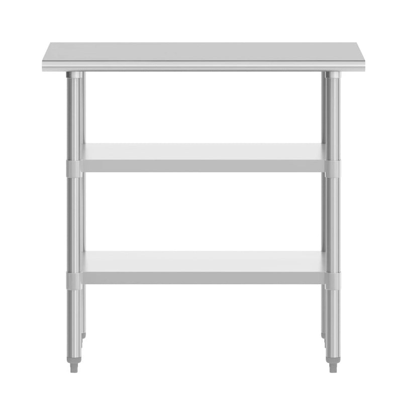 NSF Certified Commercial 18-Gauge Stainless Steel Work and Prep Table