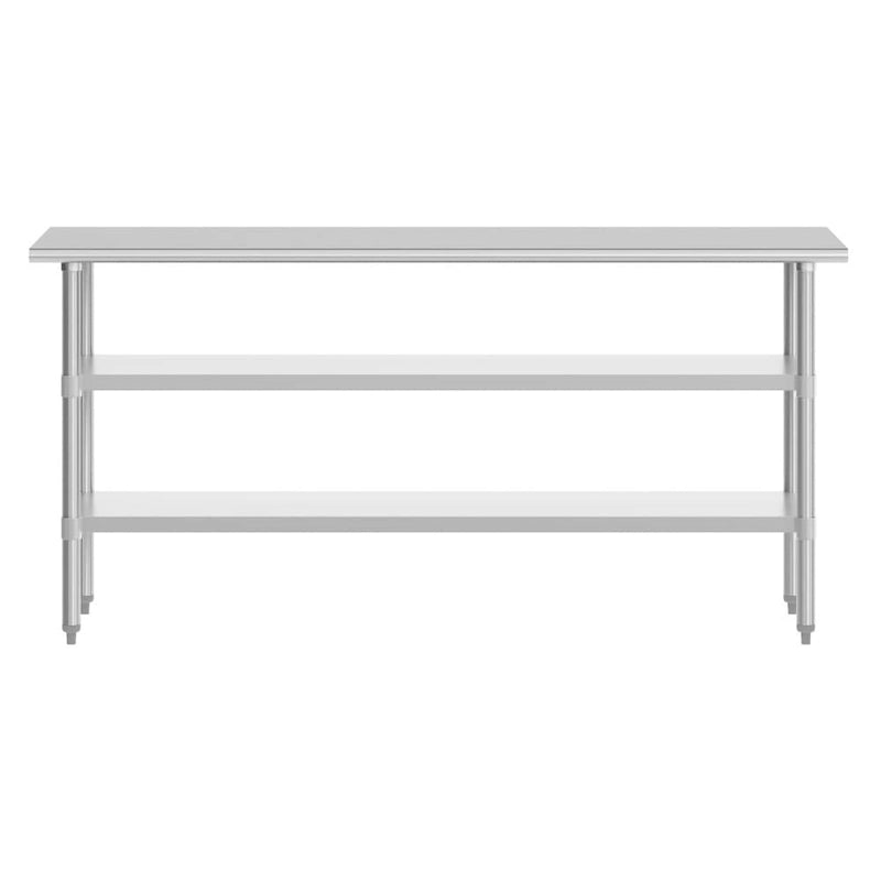 NSF Certified Commercial 18-Gauge Stainless Steel Work and Prep Table