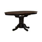 Carolina Crossing Antique Honey Black Pedestal Table Set