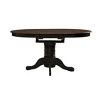 Carolina Crossing Antique Honey Black Pedestal Table Set
