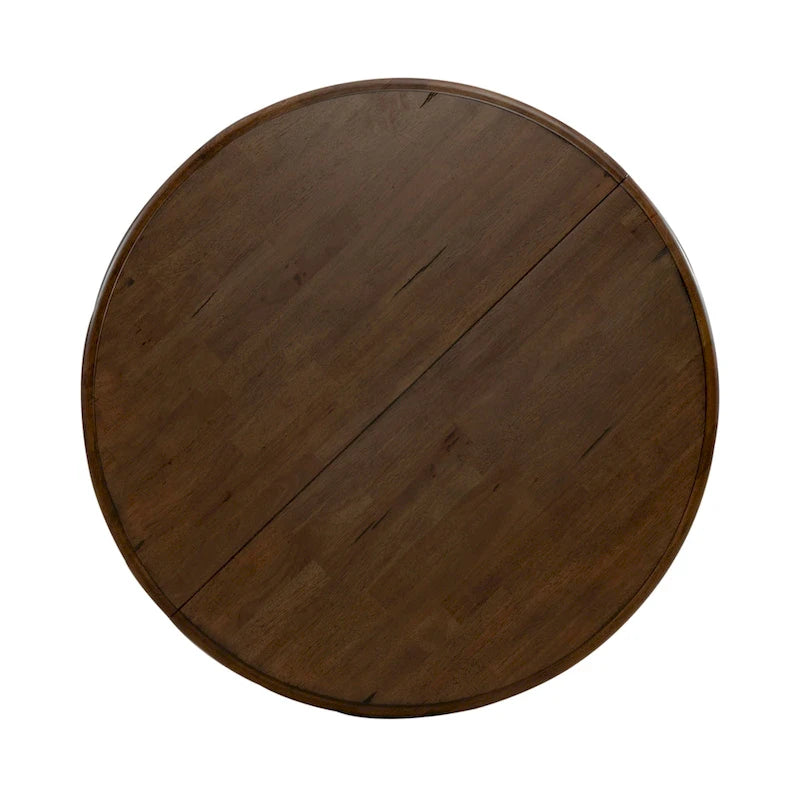 Carolina Crossing Antique Honey Black Pedestal Table Set