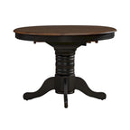 Carolina Crossing Antique Honey Black Pedestal Table Set