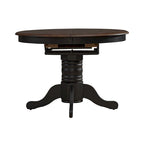 Carolina Crossing Antique Honey Black Pedestal Table Set