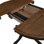 Carolina Crossing Antique Honey Black Pedestal Table Set