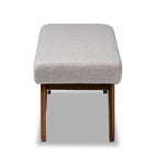 Carson Carrington Ullaberg Mid-century Modern Upholstered Boomerang Bench