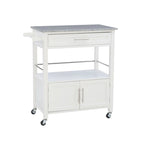 Barbara Rolling Mobile Kitchen Cart with Granite Top