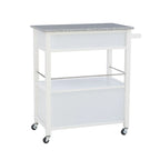 Barbara Rolling Mobile Kitchen Cart with Granite Top