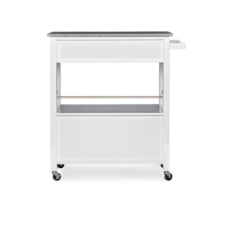 Barbara Rolling Mobile Kitchen Cart with Granite Top
