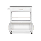 Barbara Rolling Mobile Kitchen Cart with Granite Top