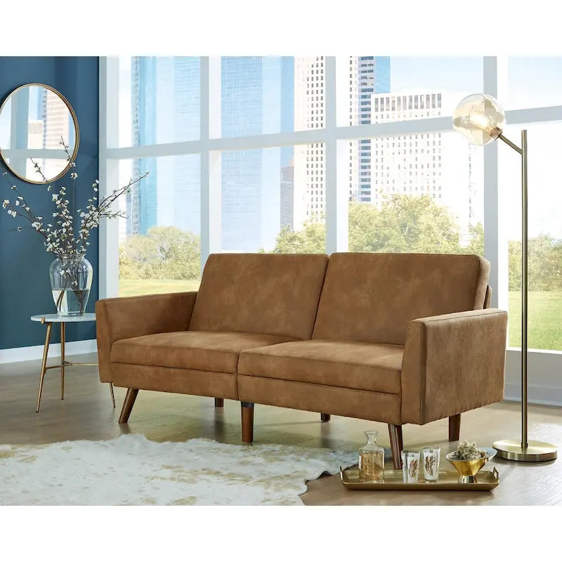 Chadton White/Gold Contemporary Glam Accent Table