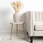 Chadton White/Gold Contemporary Glam Accent Table