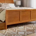 AFI Portland Platform Bed with Matching Footboard & Storage Drawers