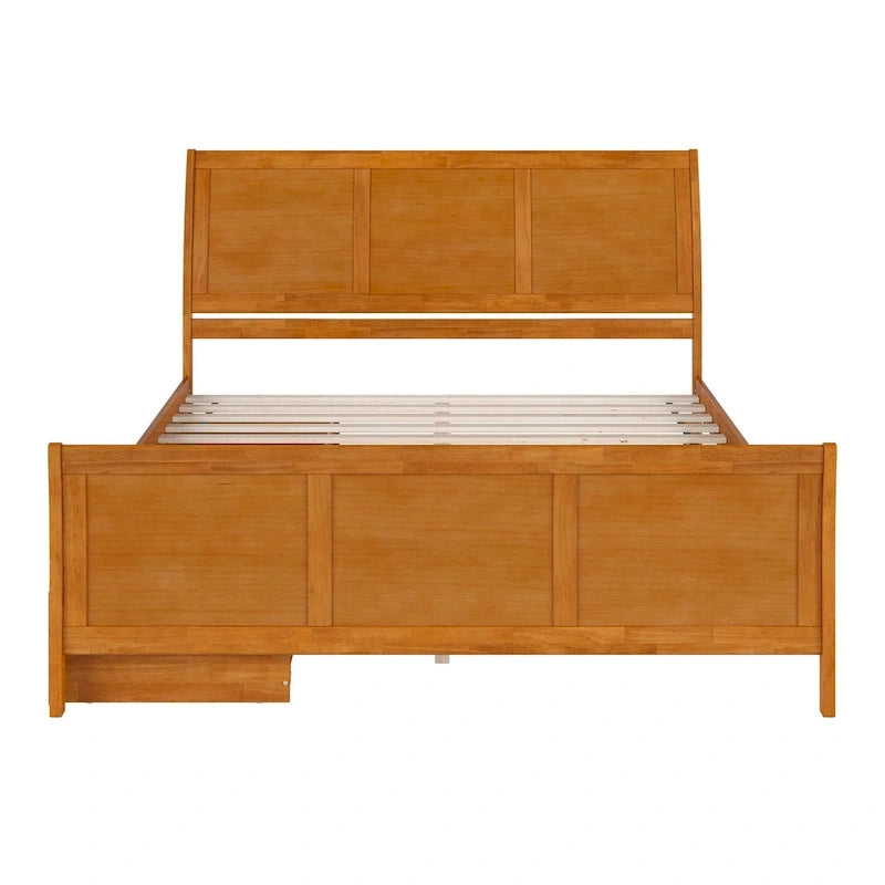 AFI Portland Platform Bed with Matching Footboard & Storage Drawers