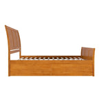 AFI Portland Platform Bed with Matching Footboard & Storage Drawers