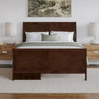 AFI Portland Platform Bed with Matching Footboard & Storage Drawers