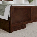 AFI Portland Platform Bed with Matching Footboard & Storage Drawers