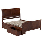 AFI Portland Platform Bed with Matching Footboard & Storage Drawers