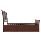 AFI Portland Platform Bed with Matching Footboard & Storage Drawers