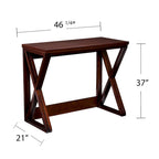 SEI Furniture Garner Espresso Counter Height Universal Table