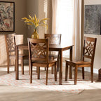 Nicolette Modern and Contemporary Transitional 5-PC Dining Set