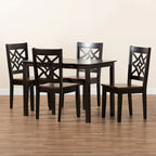 Nicolette Modern and Contemporary Transitional 5-PC Dining Set
