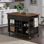 Eleanor Kitchen Island with Wine Rack by iNSPIRE Q Classic