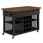 Eleanor Kitchen Island with Wine Rack by iNSPIRE Q Classic